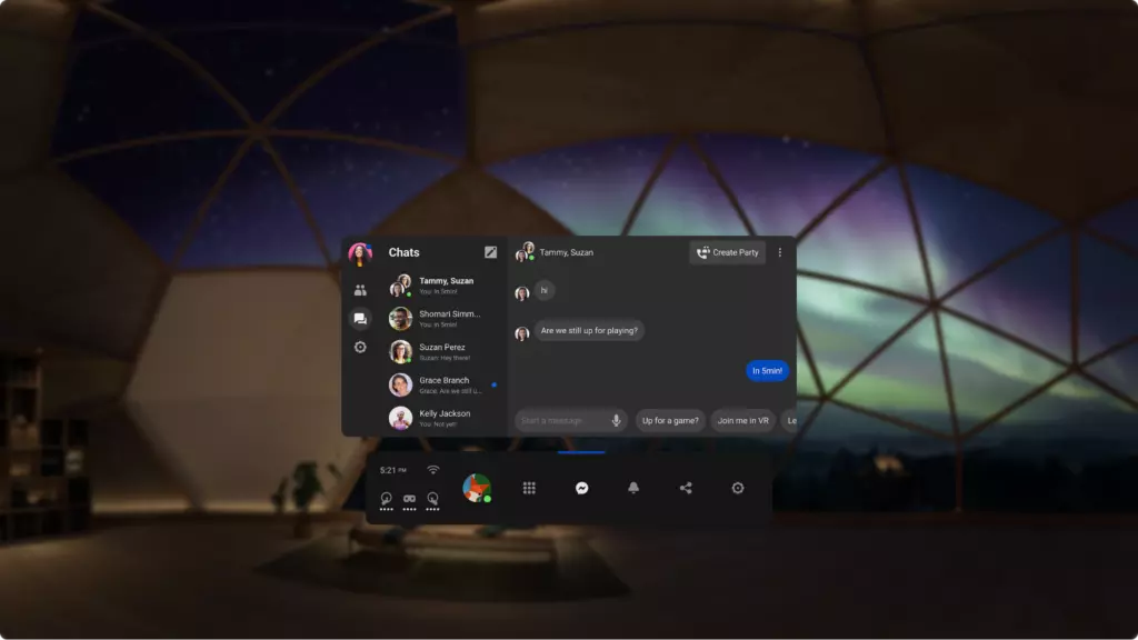 Facebook также начал распространять свой Messenger на Quest
