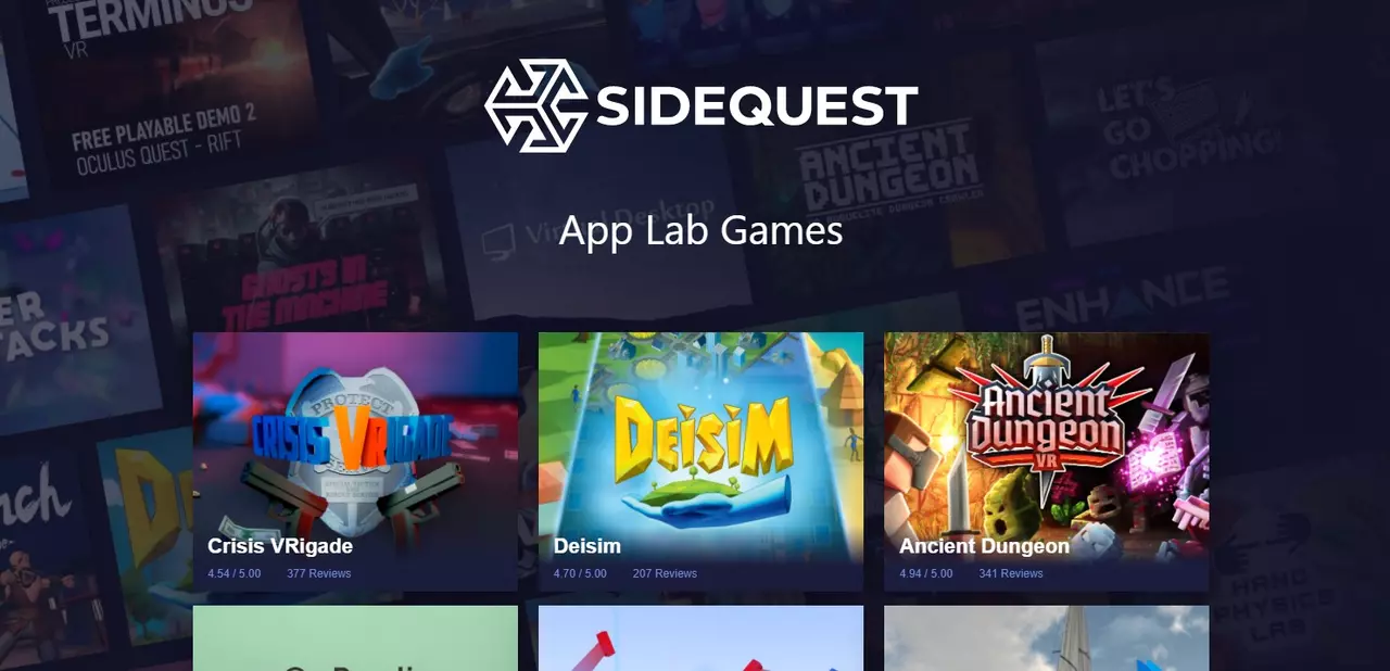 SideQuest запустил каталог экспериментальных игр Applab.games для Oculus Quest