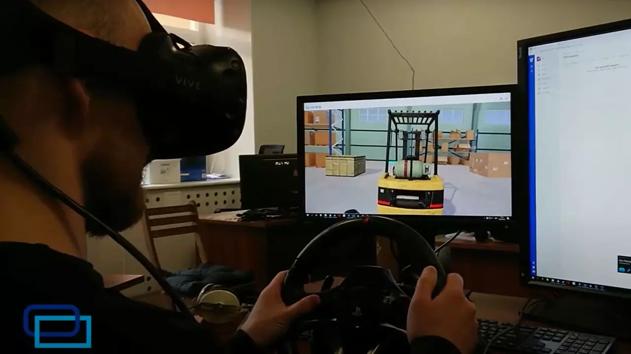 Обучение водителей погрузчика в VR