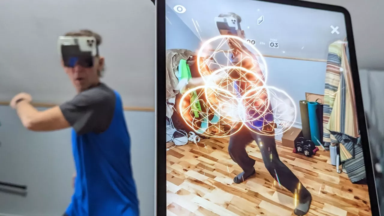 С помощью iPad в паре с iPhone можно заглянуть в виртуальную реальность HoloKit X со стороны