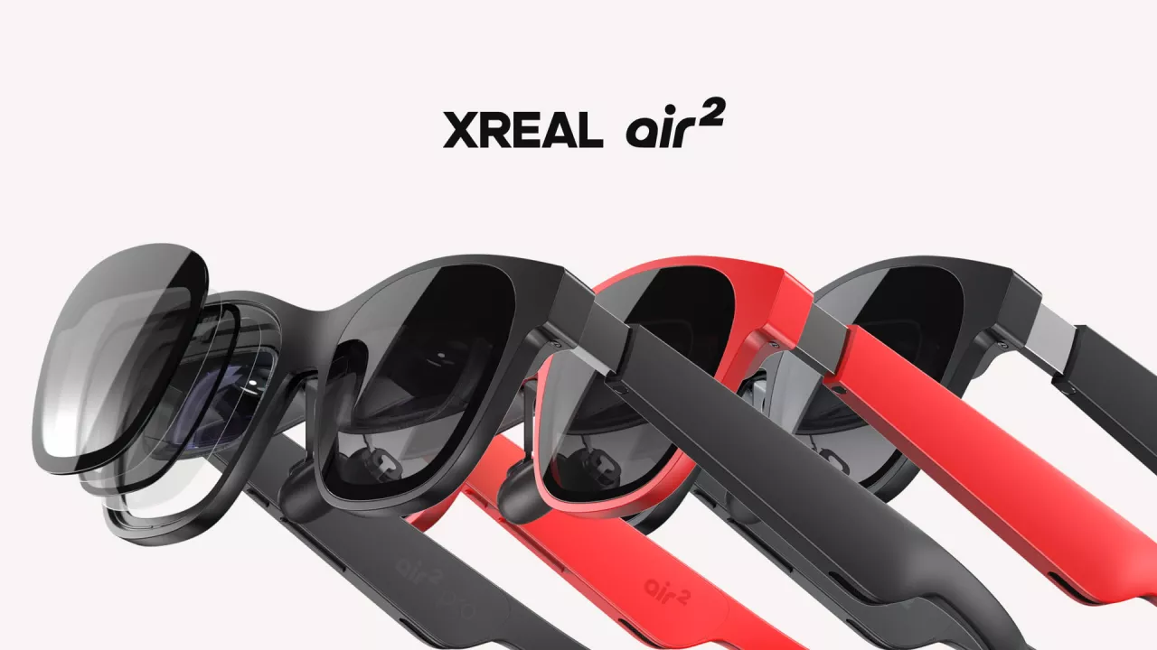 Очки Xreal Air 2 доступны в цветах Graphite Grey и Carmine Red.