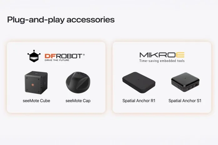 Иллюстрация Apple: концепт/рендер трекеров и компонентов для spatial accessories в экосистеме Vision Pro