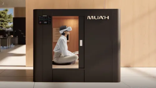 Южнокорейская NP Inc представила на MWC капсулу с VR-гарнитурой для снижения утомляемости сотрудников